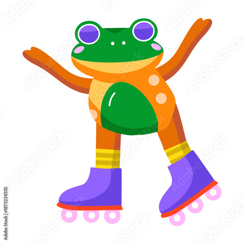 A flat style icon showing an automatic feeder  
