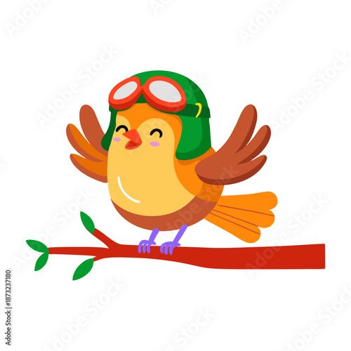 A flat style icon depicting an ostrich 
