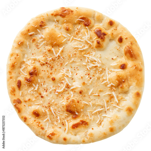 Cheese Bread With Golden Crust and Herbs Made in Home Kitchen