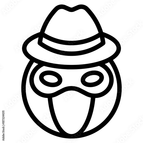 Mafia icon in vector illustration