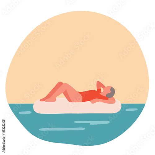 Elderly woman arranging flowers at table with vases and decor  