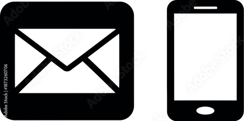 Email message on mobile phone screen