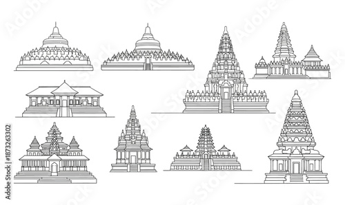 The temples in Indonesia are one of the wonders of the world.