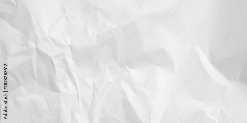 Fototapeta premium Grunge wrinkled white color paper textured background