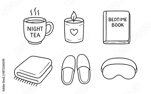 Cozy bedtime essentials for a relaxing night's sleep and comfort