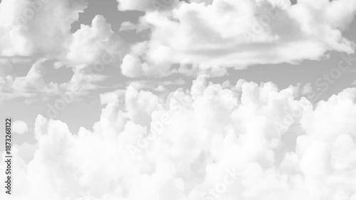 grey sky with dark rainy clouds before thunderstorm or gale in bad weather day.