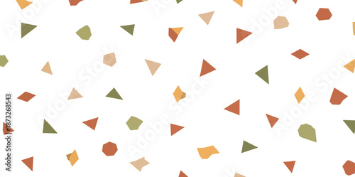 Multicolored triangular pennant flags on white background festive decoration