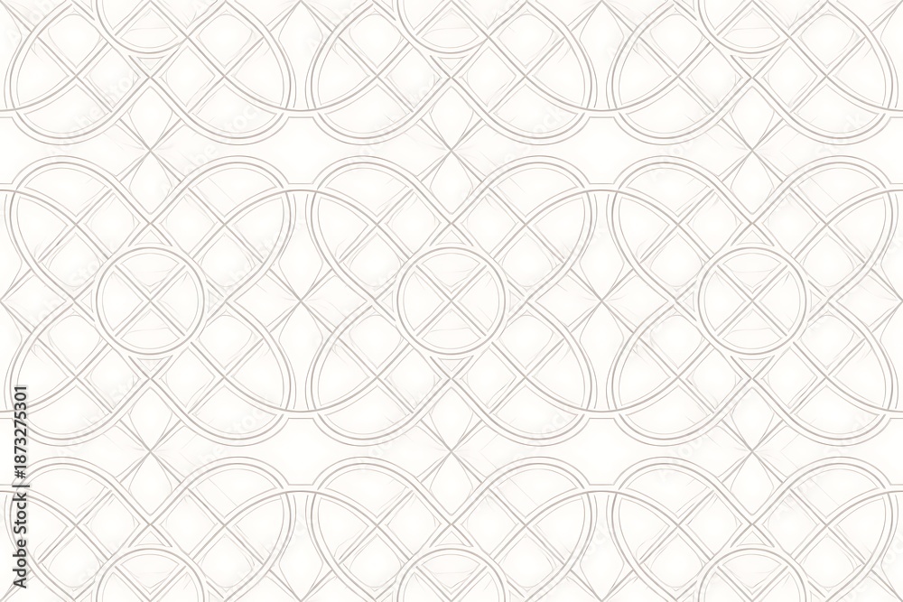 Naklejka premium Geometric pattern with overlapping circles and lines