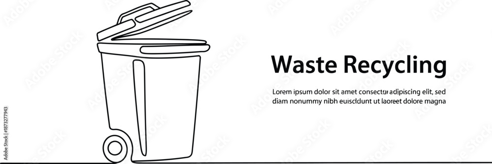 Obraz premium Waste recycling vector 