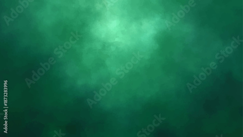 An abstract dark green and blue grunge background featuring a mysterious blend of smoke, textured clouds, and mist swirling through a stormy night sky design