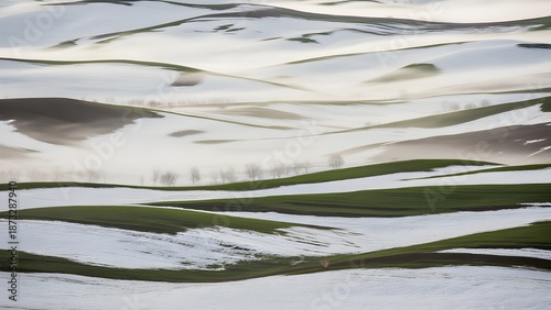 Wallpaper Mural winter landscape in Moravia Torontodigital.ca