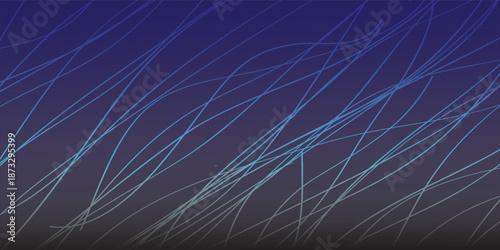 Abstract Blue and Purple Gradient Background with Dynamic Light Streaks.