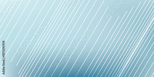 Abstract Blue Gradient Background with Diagonal Lines and Geometric Pattern.