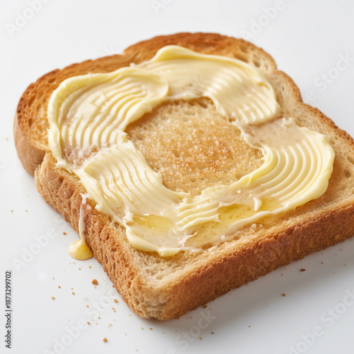 Butter Toast white background.