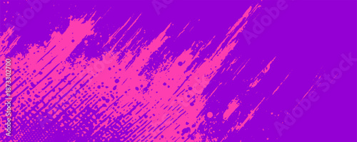 Running Poster Design %E2%80%93 Abstract Colorful Splash Illustration in Purple and Blue for City Marathon