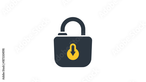 Secure padlock icon symbolizing protection and safety measures.