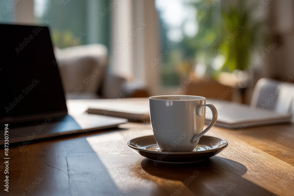 Fototapeta premium Home Office and coffee