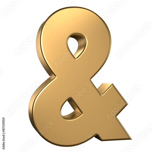 Ampersand Gold Ampersand Symbol