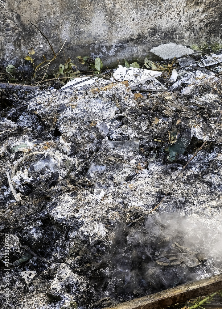 Fototapeta premium Burned human bones