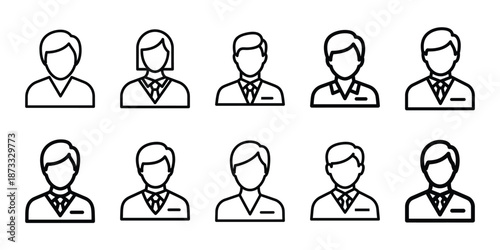 medical patient consent line editable icon set. Healthcare set of web icons in line style.