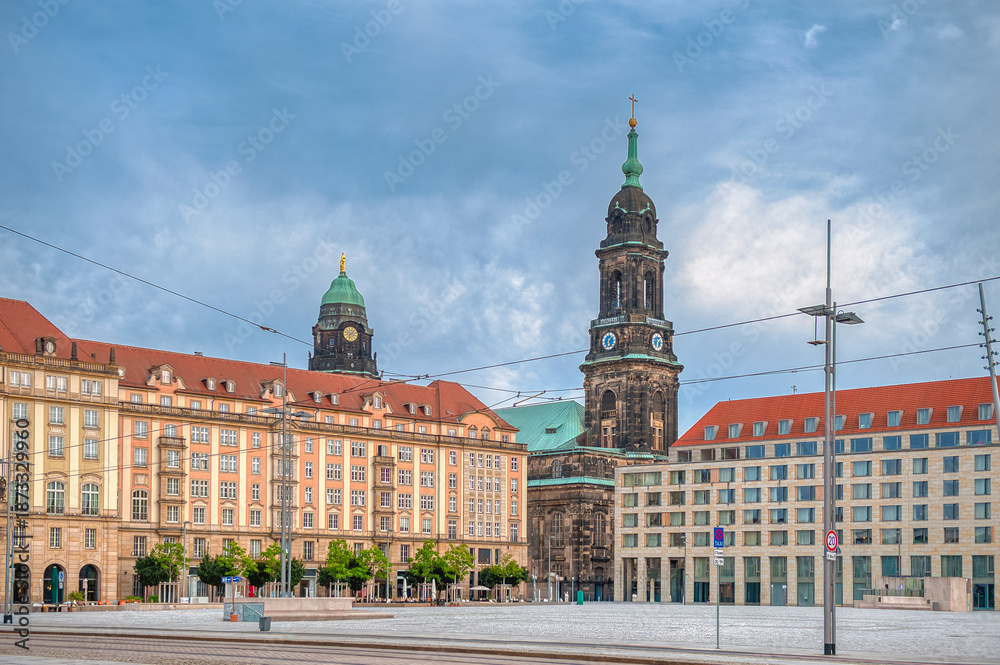 Fototapeta premium Dresden is the capital of the state of Saxony, in eastern Germany.