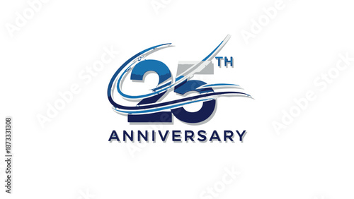 Company Celebrating Milestone Anniversary with Modern Logo Design.