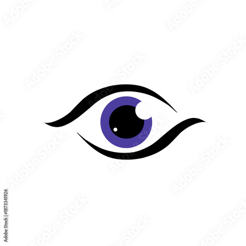  Simple eye icon and symbols