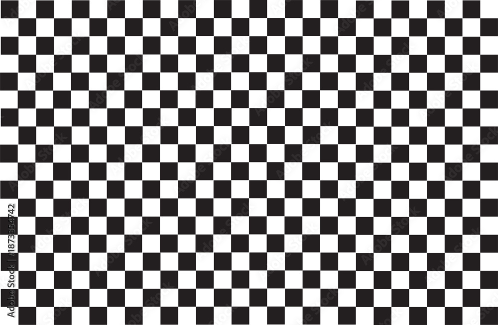 Fototapeta premium Seamless black and white checkerboard pattern background creating a classic and graphic geometric texture for design projects and visual elements