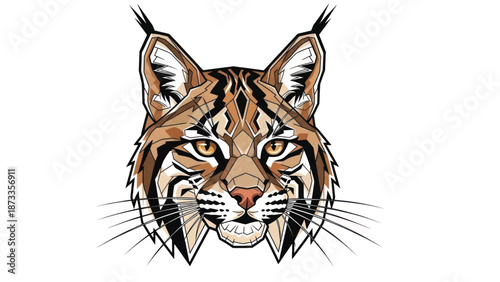 Dramatic close-up illustration of a striped tiger head with fierce gaze and vivid fur texture.
