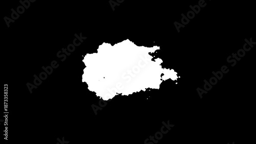 Abstract paint brush stroke, drawing a frame. Paint brush stroke frame drawing pack. paint brush strokes wiping from left to right. Part of the frame painted with a brush on the alpha channel.4k video