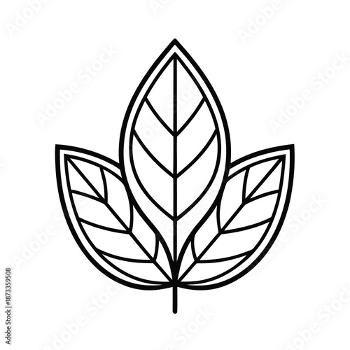 eco leaf silhouette repeat pattern