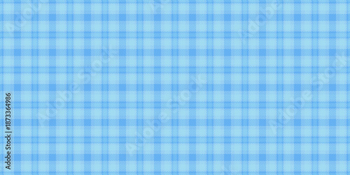 Revival textile background check, patterned fabric plaid seamless. Custom vector texture pattern tartan in cyan color.