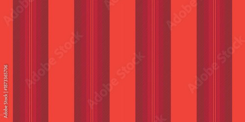Pee texture fabric lines, bed textile pattern vector. Somposition stripe seamless background vertical in red and pink colors.