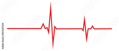 Electrocardiogram EKG Heart Rate Pulse Line Medical Background