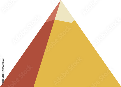 Ancient Egyptian great pyramid of giza tomb standing in desert sands as famous historical landmark for pharaohs representing cairo tourism and old world wonder architecture and history.