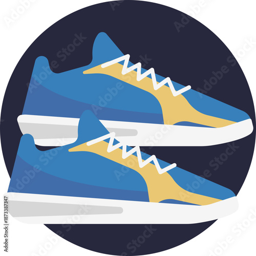 An icon representing high-top basketball shoes designed for ankle support, grip, and performance on the court.