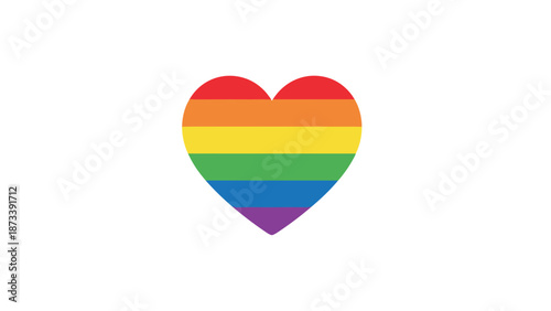 Simple and iconic rainbow-colored heart symbol, representing love, diversity, inclusion, and the LGBTQ+ community. Free Download Simple and iconic rainbow-colored heart symbol, representing love, diversity, inclusion, and the LGBTQ+ community. - GFXLoad