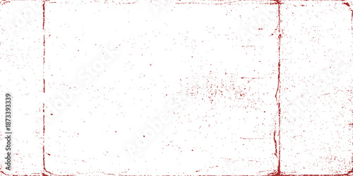 Aged red grunge paint texture on a rough concrete wall surface creates a vintage paper backdrop with blank copy space for antique art design