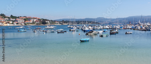 Boats in the bay, Sanxenxo, Spain