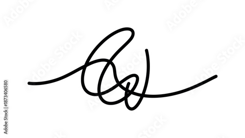 A black signature scribble on a plain white background with space for text