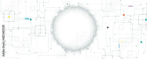 Сircuit board concept or technology system design. Secure cyber background