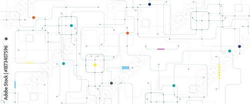 Сircuit board concept or technology system design. Secure cyber background