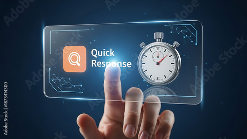 Finger tapping quick response on smartphone