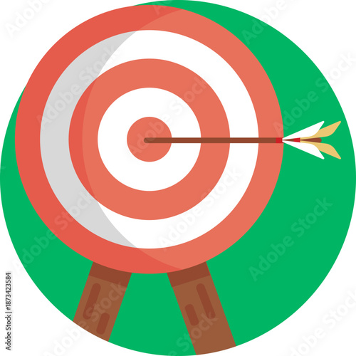 Viking Shield Target – A circular shield with concentric markings, symbolizing aim and precision in battle.