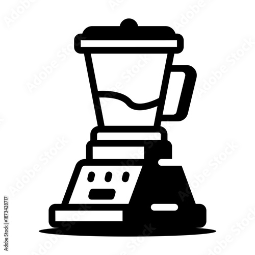 An outline icon depicting a mixer machine