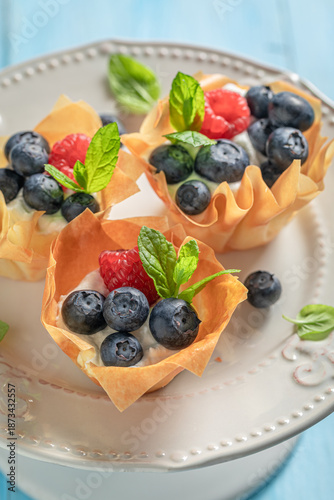 Homemade and tasty phyllo c...