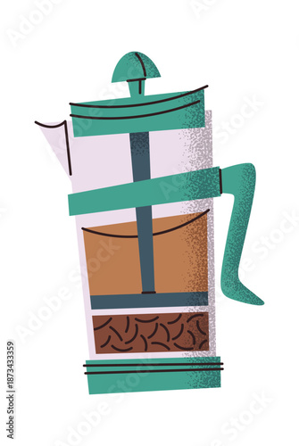 Glass teapot with internal infuser