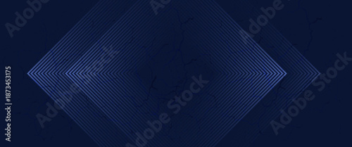 Symmetrical Chevron Lines Gradient Background in Dark Navy Blue with Subtle Light Blue Tones Creating a Sophisticated and Modern Geometric Pattern.vector illustration.