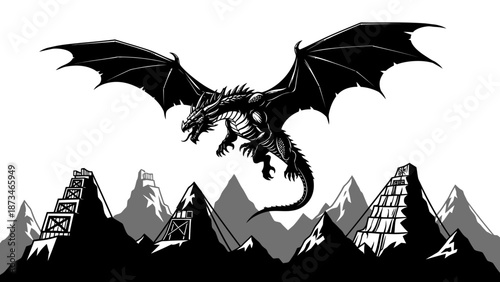 A Stunning Black and White Illustration