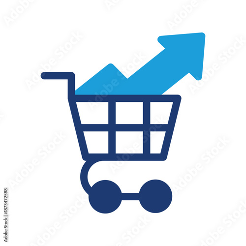 increase sales colored icon vector design good for web or mobile app